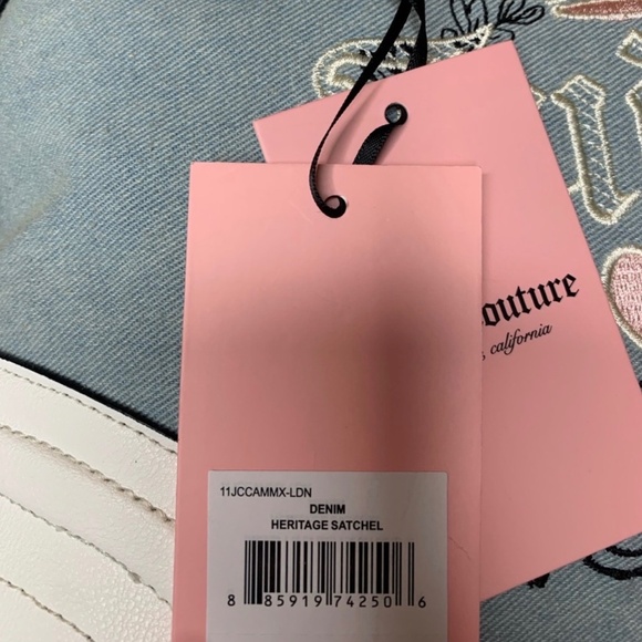 Juicy Couture Denim Heritage Satchel - Picture 8 of 8